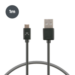 Ksix BXCUC03 câble USB 1 m USB 2.0 USB C USB A Noir