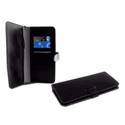 Ksix BXFU14T5.5N, Étui avec portefeuille, Toutes marques, 14 cm (5.5"), Noir
