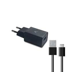 Ksix BXCDU2CB chargeur d'appareils mobiles Universel Noir Secteur Charge rapide Intérieure