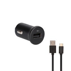 Ksix B1740CR3A chargeur d'appareils mobiles Smartphone Noir Allume-cigare Charge rapide Auto