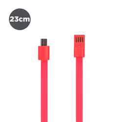 Contact L1740PULR, 0,23 m, Micro-USB A, USB A, USB 2.0, 480 Mbit/s, Rose