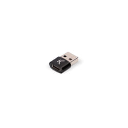 Ksix BXADAPC07 changeur de genre de câble USB Type C USB 2.0 USB Type A Noir