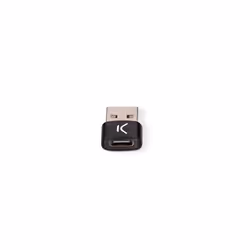 Ksix BXADAPC07 changeur de genre de câble USB Type C USB 2.0 USB Type A Noir