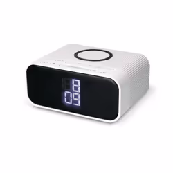 Ksix BXCQI16B, Réveil numérique, Rectangle, Blanc, Acrylonitrile-Butadiène-Styrène (ABS), FM, 10 W