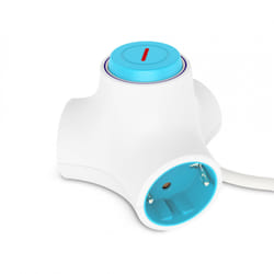 Ksix BXCD03KS adaptateur prise d'alimentation Bleu