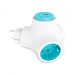 Ksix BXCD02KS adaptateur prise d'alimentation Bleu