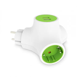 Ksix BXCD02US adaptateur prise d'alimentation Vert