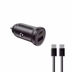 Ksix BXCRC20W, Auto, Allume-cigare, 1 m, Noir