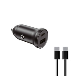 Ksix BXCRC20W chargeur d'appareils mobiles Smartphone Noir Allume-cigare Charge rapide Auto