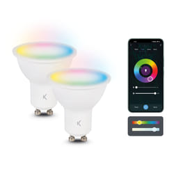 Ksix BXBULBGU12 ampoule LED Bleu, Blanc froid, Vert, Rouge, Blanc chaud 5,5 W GU10