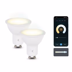 Ksix BXBULBGU22, 5,5 W, 35 W, GU10, 400 lm, 15000 h, Blanc froid, Blanc chaud