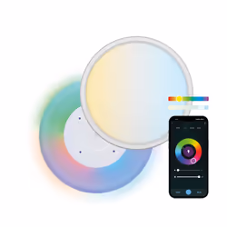Ksix BXPLAFLED01, Panneau intelligent, Wi-Fi, Blanc, LED, Blanc froid, Multicolore, Blanc chaud, 3000 K