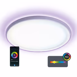 Ksix BXPLAFLED01 éclairage intelligent Panneau intelligent Wi-Fi Blanc 24 W