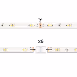 Ksix BXLEDST5M21 LED lumineuse Ruban lumineux universel Intérieure 5000 mm