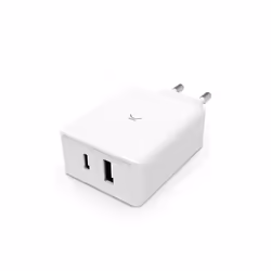 Ksix BXCDC45DGAN chargeur d'appareils mobiles Ordinateur portable, Smartphone, Tablette Blanc Secteur Charge rapide Intérieure