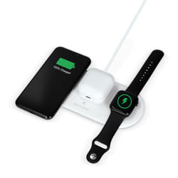 Ksix BXCQI10QC02 chargeur d'appareils mobiles Écouteurs, Casque, Smartphone, Smartwatch Blanc Secteur, USB Charge rapide Intérieure