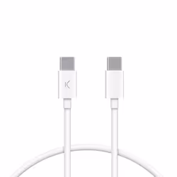 Ksix BXCUC03SBL, 1 m, USB C, USB C, USB 3.2 Gen 1 (3.1 Gen 1), 480 Mbit/s, Blanc