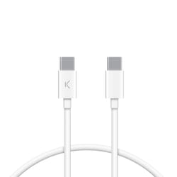Ksix BXCUC03SBL câble USB 1 m USB 3.2 Gen 1 (3.1 Gen 1) USB C Blanc