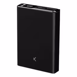 Ksix BPB10000MAG01N, 10000 mAh, Lithium Polymère (LiPo), Quick Charge 3.0, Recharge sans fil, 22,5 W, Noir