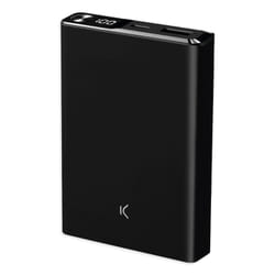 Ksix BPB10000MAG01N banque d'alimentation électrique Lithium Polymère (LiPo) 10000 mAh Recharge sans fil Noir