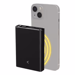 Ksix BPB10000MAG01N banque d'alimentation électrique Lithium Polymère (LiPo) 10000 mAh Recharge sans fil Noir - Vue supplémentaire 4