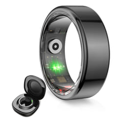 Ksix Saturn Non Anneau intelligent de suivi d'activité IP68 Noir