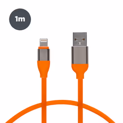 Contact BXCUSB2L06, 1 m, Lightning, USB A, Mâle, Mâle, Orange