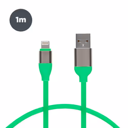 Contact BXCUSB2L08, 1 m, Lightning, USB A, Mâle, Mâle, Vert