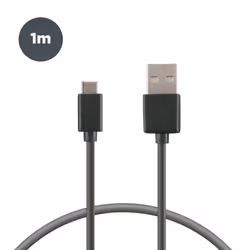 Contact LCCUC03, 1 m, USB A, USB C, Noir