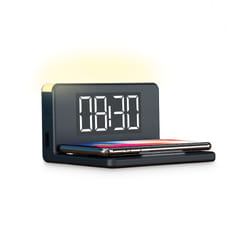 Ksix BXCQI09 chargeur d'appareils mobiles Smartphone Noir USB Recharge sans fil Charge rapide Intérieure