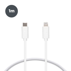 Ksix B0914CUC01 câble Lightning 1 m Blanc