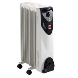 FM Calefacción RW-15 Noir, Blanc 1500W Radiateur