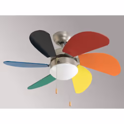 FM Calefacción VT-90 Junior, Ventilateur à lame domestique, Multicolore, Plafond, 240 tr/min, 80 cm, Secteur