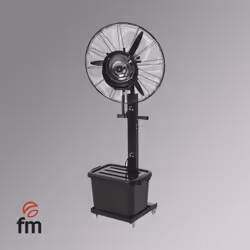 FM Calefacción CI-260N, Ventilateur de sol industriel, Noir, 65 cm, Secteur, 230 W, 230 V