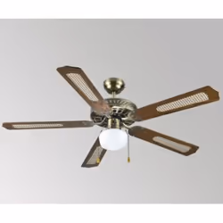 FM Calefacción VT-CLASSIC 130, Ventilateur monté sur plafond industriel, Marron, 132 cm, 80 - 175 tr/min, Secteur, 60 W