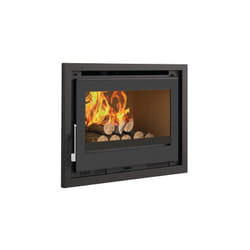Insert à bois ventilé - firematic Waco 12.6 kW Foyer en fonte - Porte fonte - avec vitre sérigraphiée