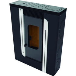 Fm Poêle à granulés BP-300K 9,5kW Noir-Blanc