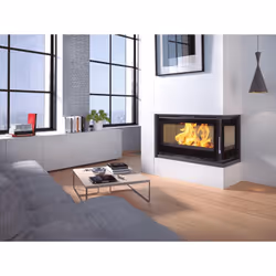 L'insert à bois ventilé Eden-D permets de chauffer rapidement votre maison jusqu'à 360 m3 grâce à ses ventilateurs intégrés.  ...