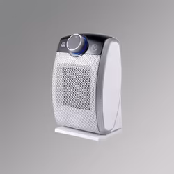 FM Calefacción TC-20, Chauffage de ventilateur électrique, Vitrocéramique, Intérieure, Bureau, Sol, Table, Noir, Gris, Rotati ...