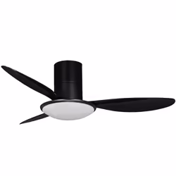 FM Calefacción VT-NIGRA L, Ventilateur à lame domestique, Noir, Plafond, 132 cm, Secteur, CC, 230 V