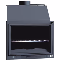 Délai de livraison : 8/10 jours ouvrables. Foyer-Barbecue à encastrer de 80cm sans porte, fabriqué en acier au carbon de 4mm, ...