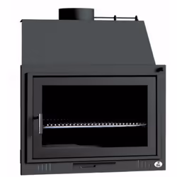 Dimensions : Hors-tout L.811 P.524 H.915 mm Grille L1.670 L2.520 P.400 mm Sortie de fumée Ø200 mm Poids 75 kg Combustible : b ...