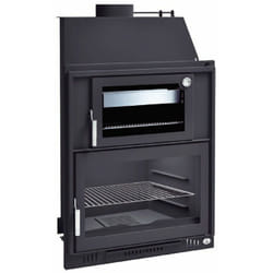 Fm Calefaccion - Barbecue charbon bois avec four et portes fm BH-180 hp à encastrer