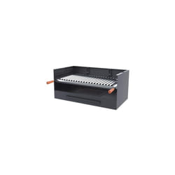 Barbecue bbq au charbon et bois 60 cm grille inox - à poser / Encastrable