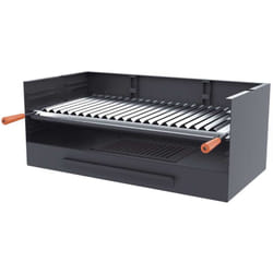 Barbecue bois et charbon fm BV-80 80cm à poser ou à encastrer