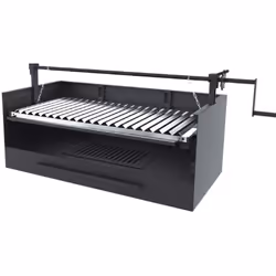 Dimensions : Hors-tout L.1030 P.400 H.445 mm Grille inox L.738 P.365 mm Poids 35 kg Provenance : Fabriqué en Espagne Autres c ...