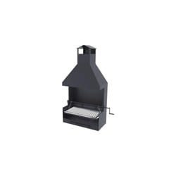 Barbecue argentin bois et charbon fm BVE-82 80cm grille suspendue à manivelle