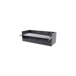 Barbecue BBQ au charbon et bois 100 cm grille INOX - À poser / Encastrable