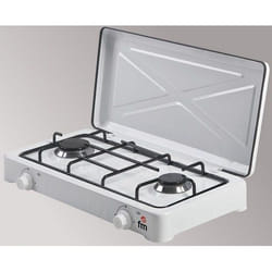 FM Calefacción HG-200 plaque Blanc Comptoir Gaz 2 zone(s)