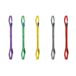 Finish - Elingue plate double epaisseur a boucles violet 1 t longueur utile 3 m